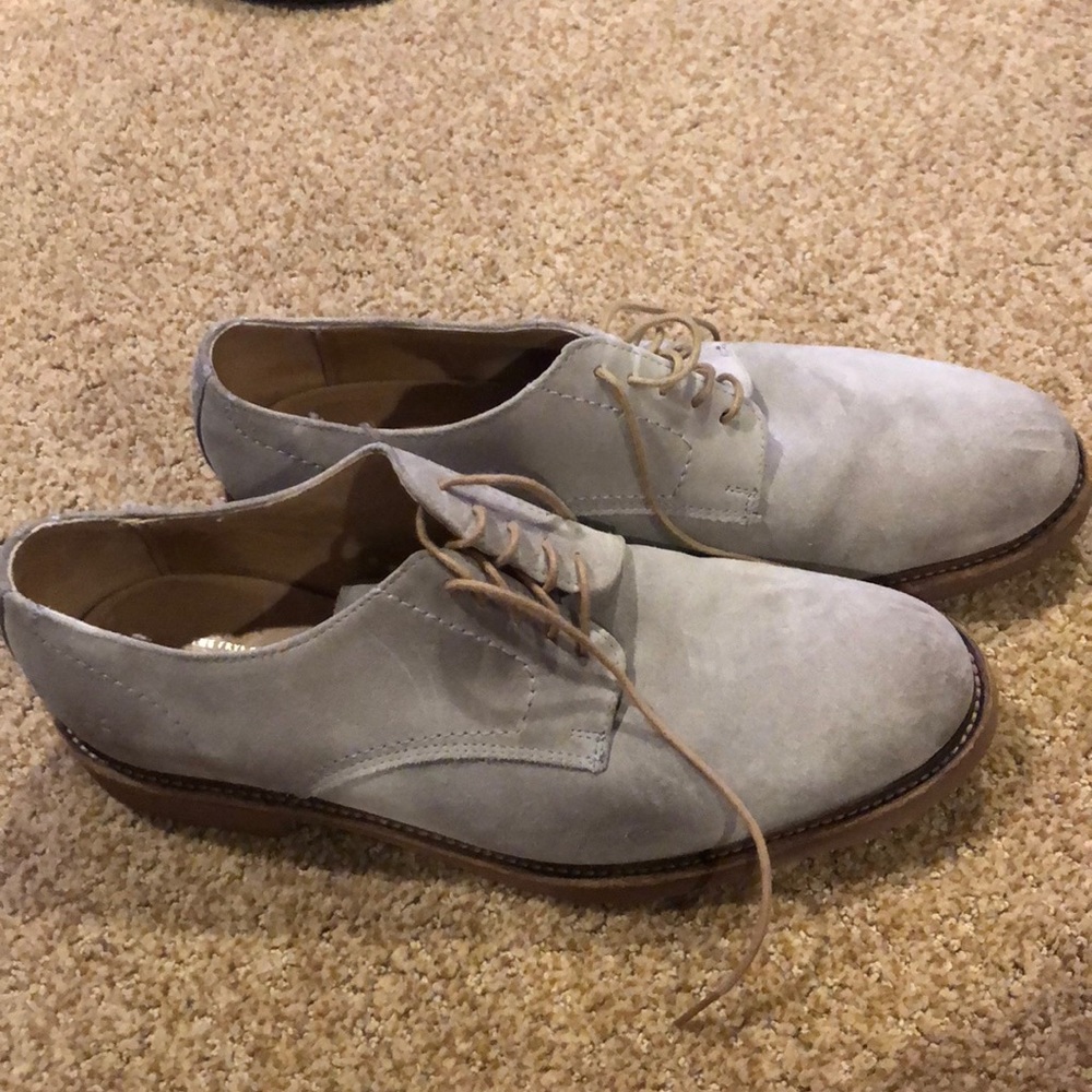 Frye oxford suede shoes